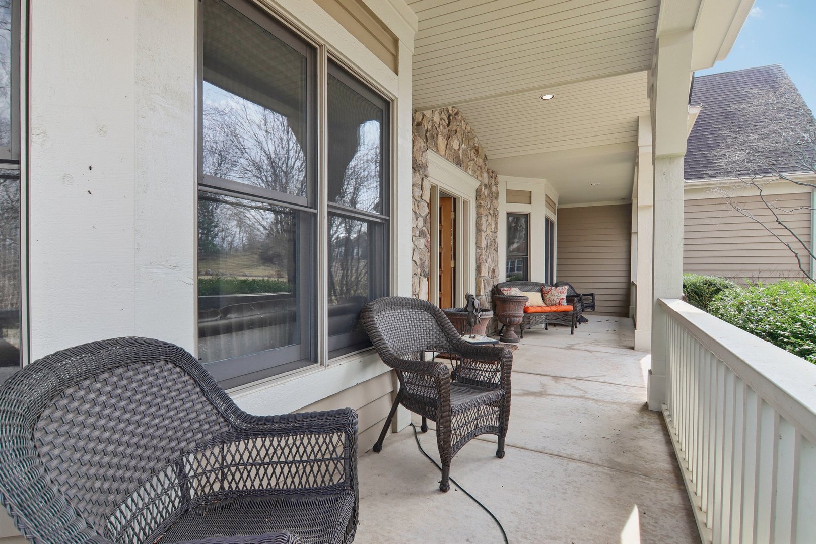 1005 Bridle Lane Cary, IL 60013 - Photo 55 of 64 a balcony with furniture and a potted plant