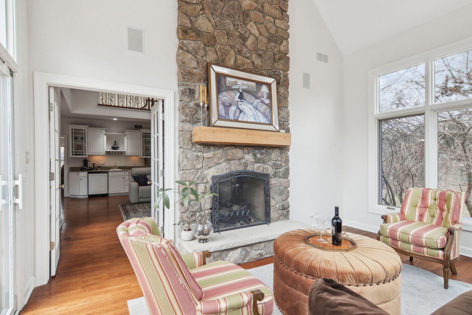 1005 Bridle Lane Cary, IL 60013 - Photo 10 of 64 a living room with furniture and a fireplace