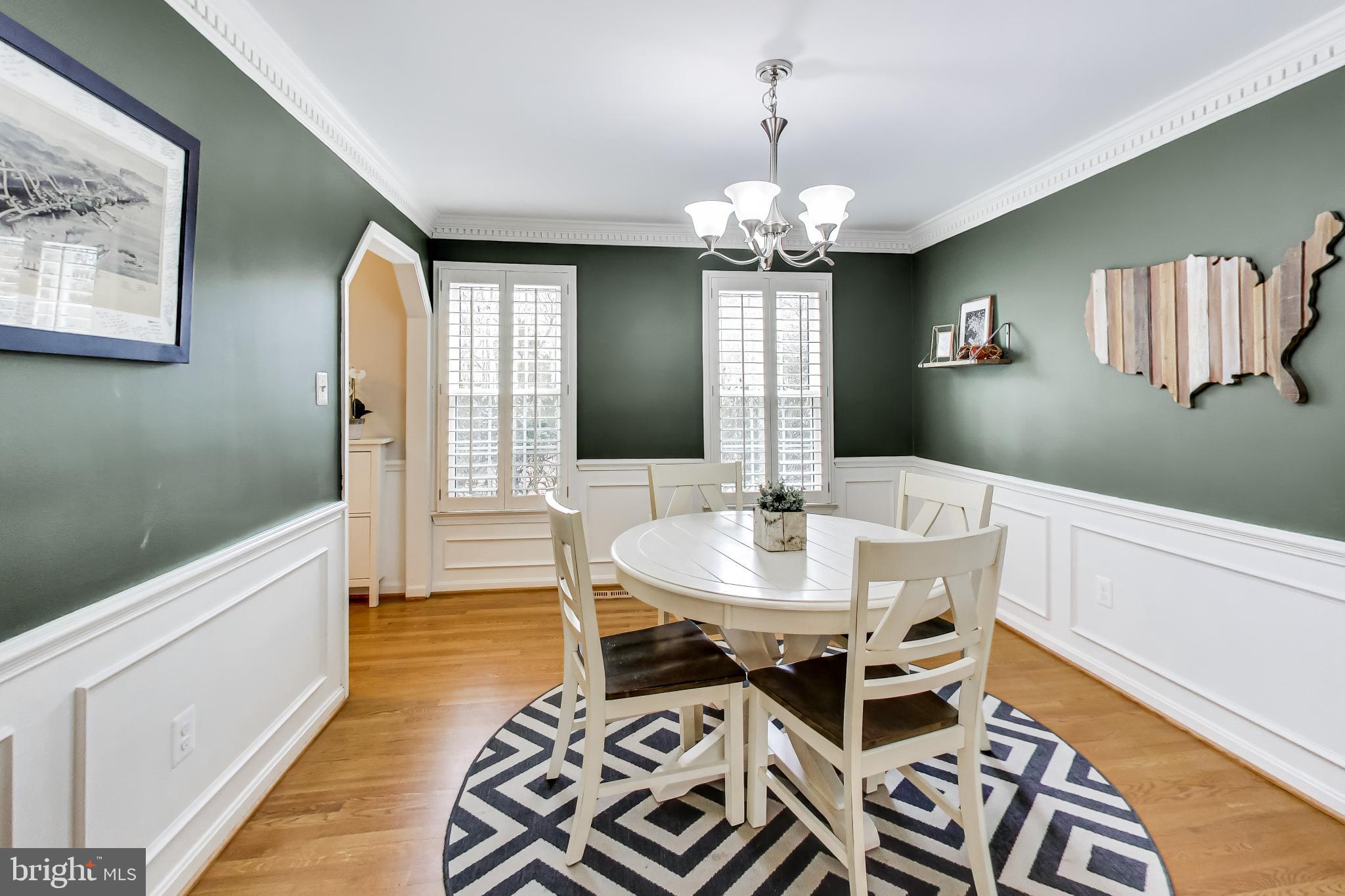 3137 Hunt Road Oakton, VA 22124 - Photo 12 of 93 Living Room w/ Hardwood Flrs & Plantation Shutters