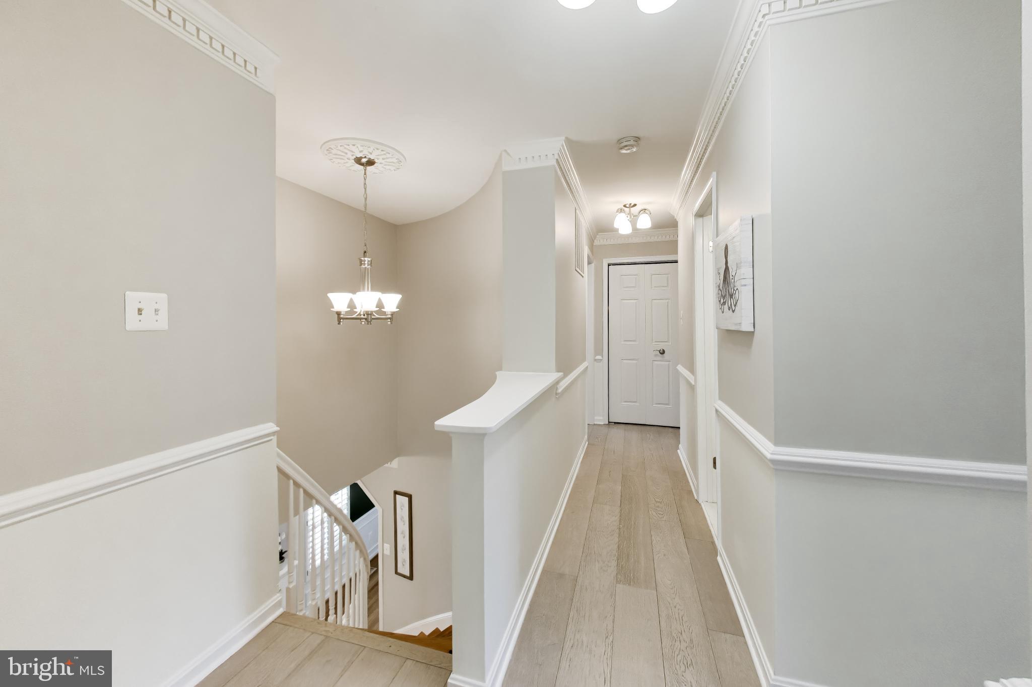 3137 Hunt Road Oakton, VA 22124 - Photo 29 of 93 Upper Level Hallway with Chair Rail