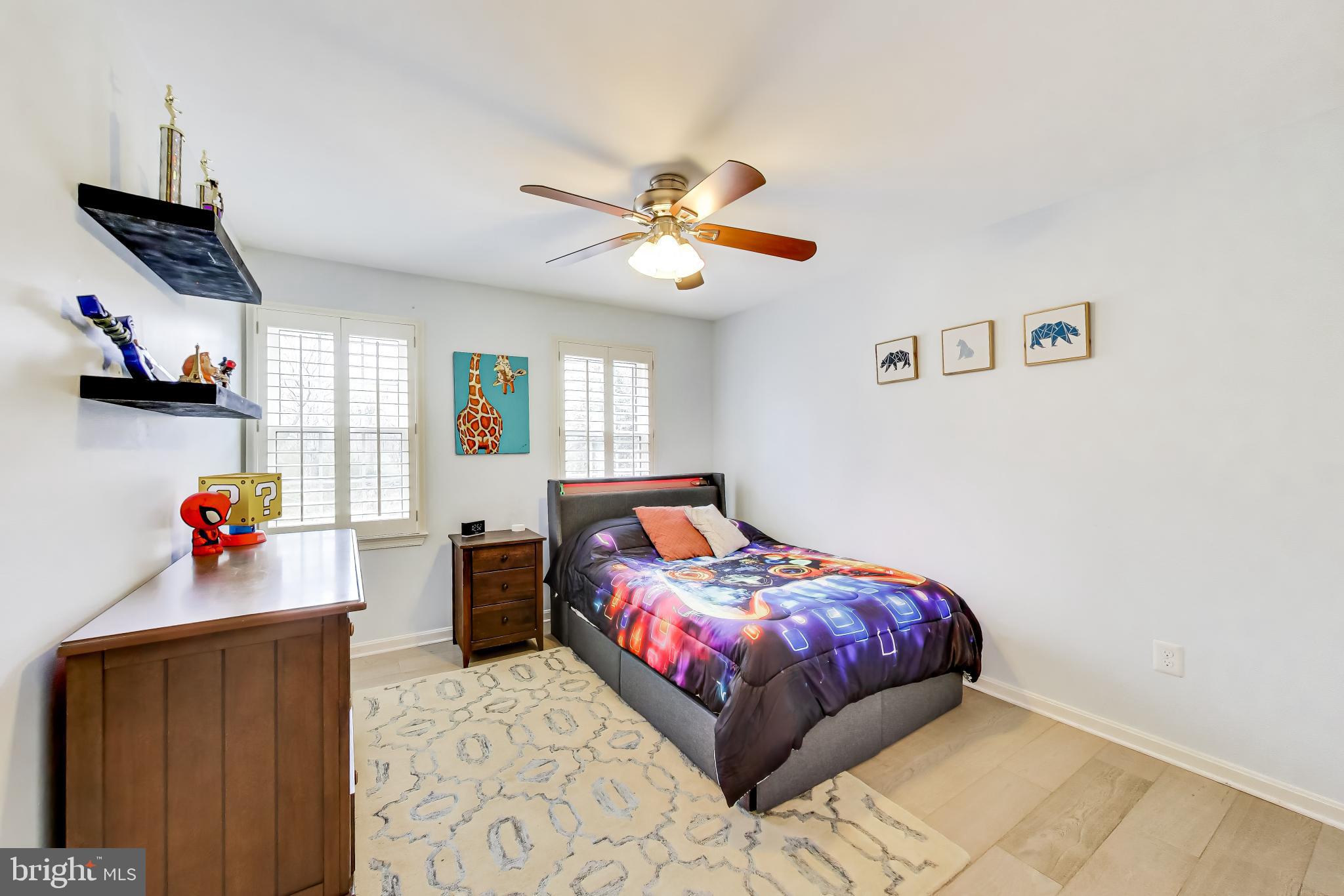 3137 Hunt Road Oakton, VA 22124 - Photo 44 of 93 Bedroom #4 with Ceiling Fan