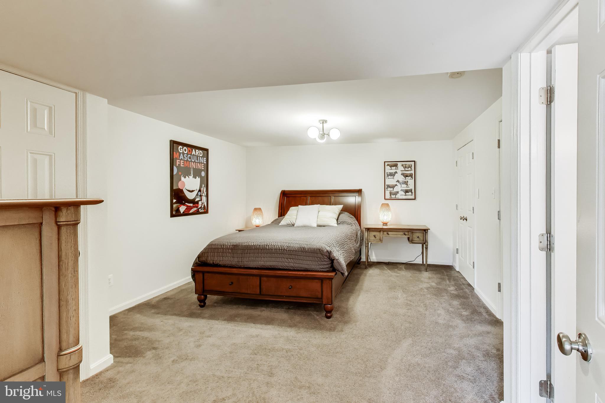 3137 Hunt Road Oakton, VA 22124 - Photo 53 of 93 Lower Level Den with a Semi-Ensuite Full Bathroom