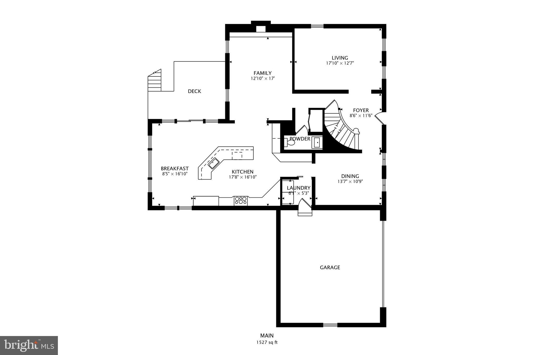 3137 Hunt Road Oakton, VA 22124 - Photo 91 of 93 Main Level Floor Plan