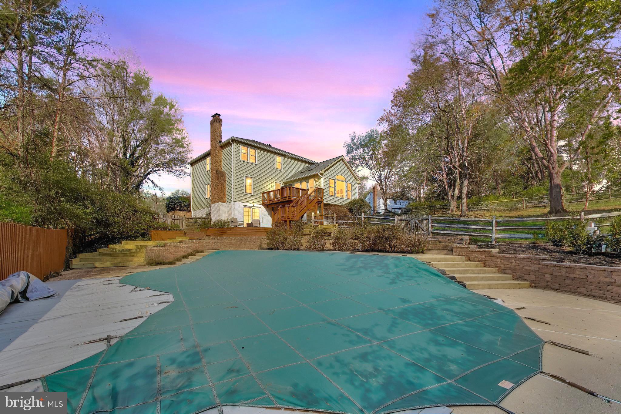 3137 Hunt Road Oakton, VA 22124 - Photo 6 of 93 Backyard Oasis w/In-ground Pool- Virtual Twilight