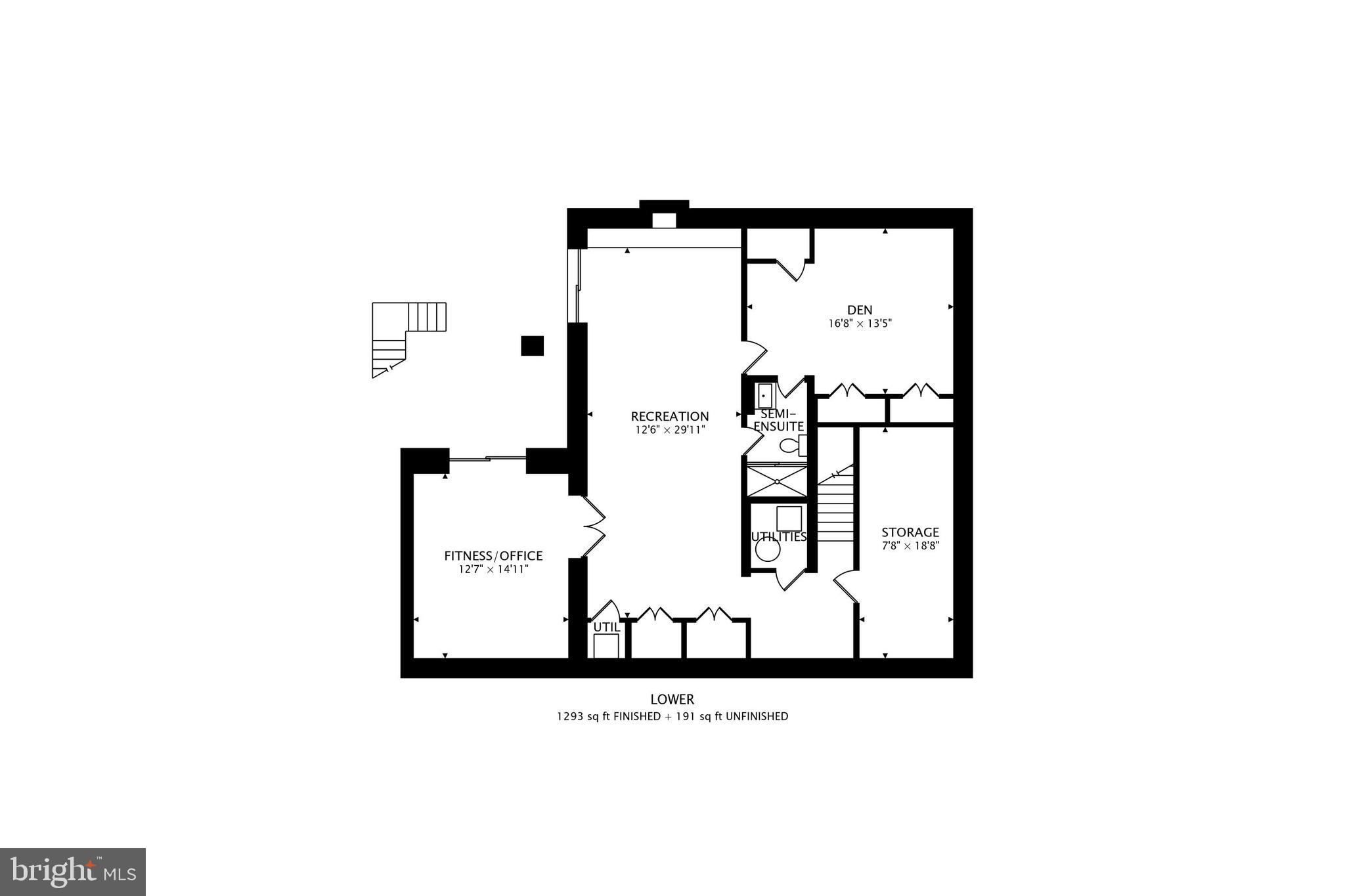 3137 Hunt Road Oakton, VA 22124 - Photo 93 of 93 Lower Level Floor Plan