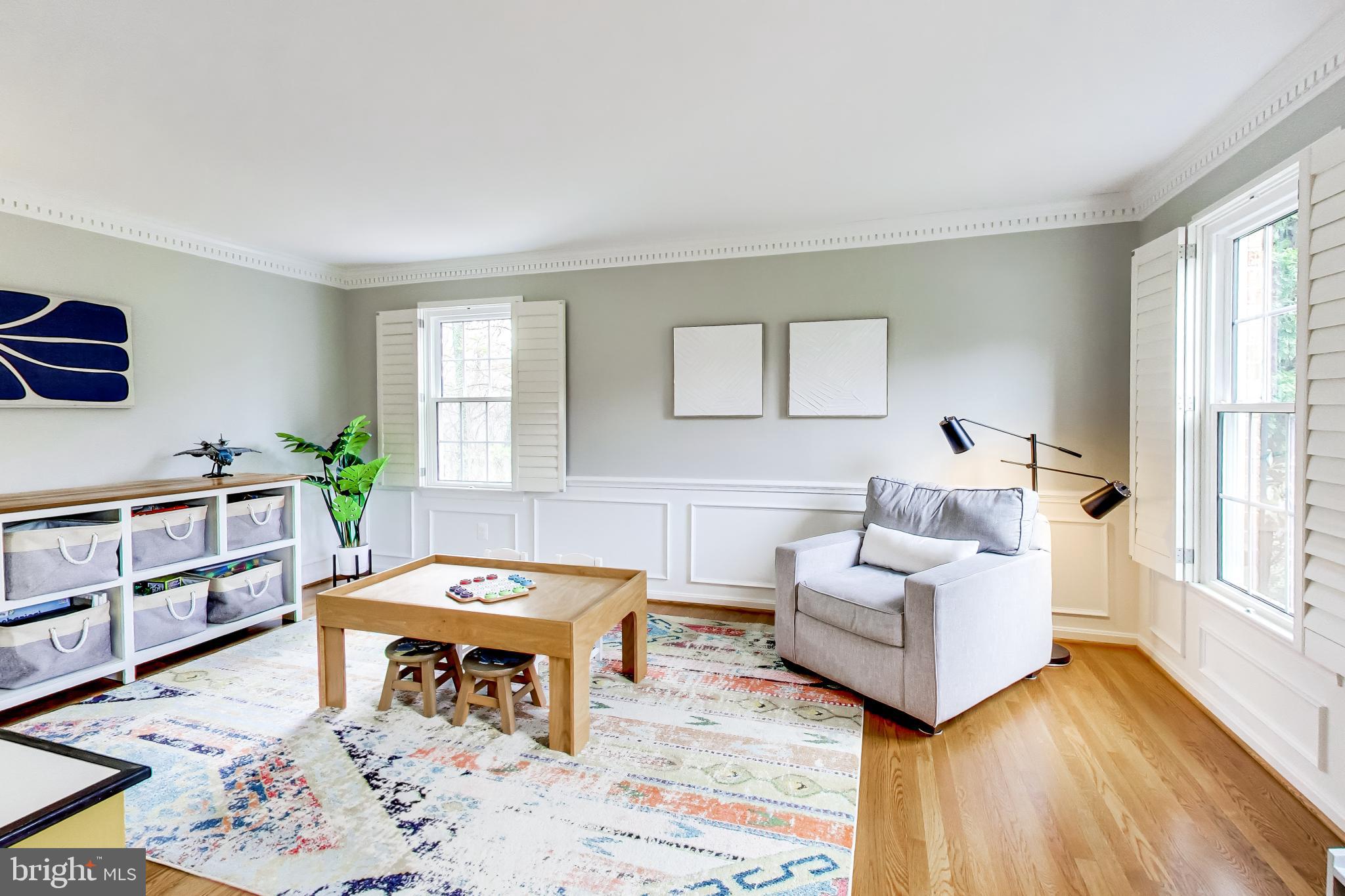 3137 Hunt Road Oakton, VA 22124 - Photo 8 of 93 Formal Living Room with Exquisite Moldings