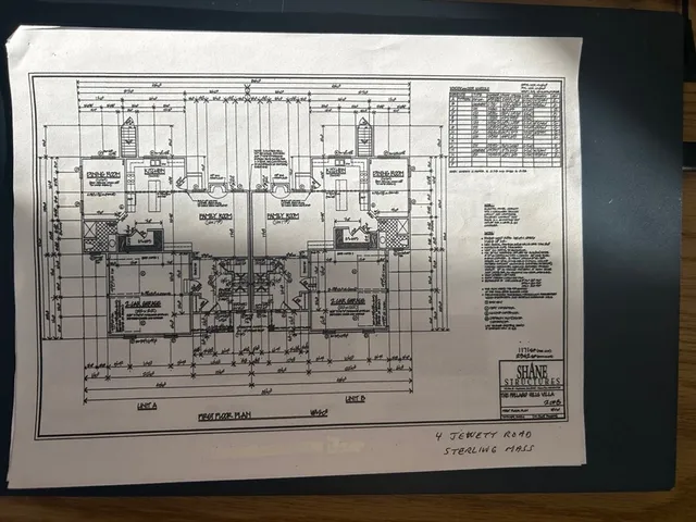 a view of a glass door