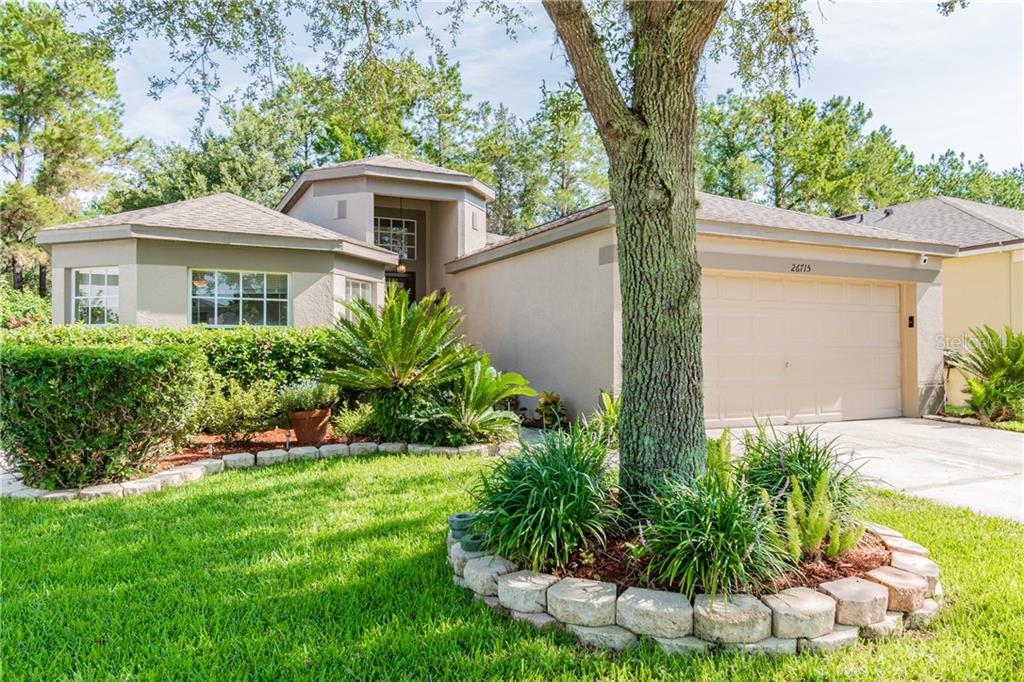 26715 Middleground Loop Wesley Chapel, FL 33544 - Photo 1 of 1 a front view of a house with a yard