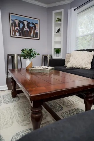 a room with furniture and window