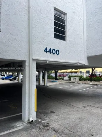 a view of parking area