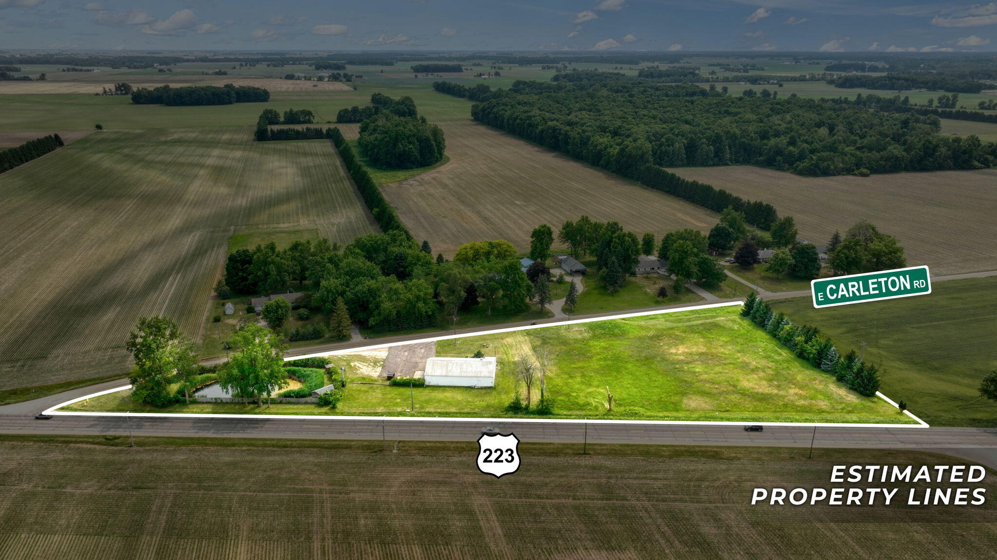 5550 East Carleton Road Palmyra, MI 49268 - Photo 1 of 57 53-web-or-mls-DJI_0169_HDR LINES