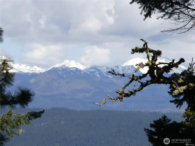 a view of city and mountain