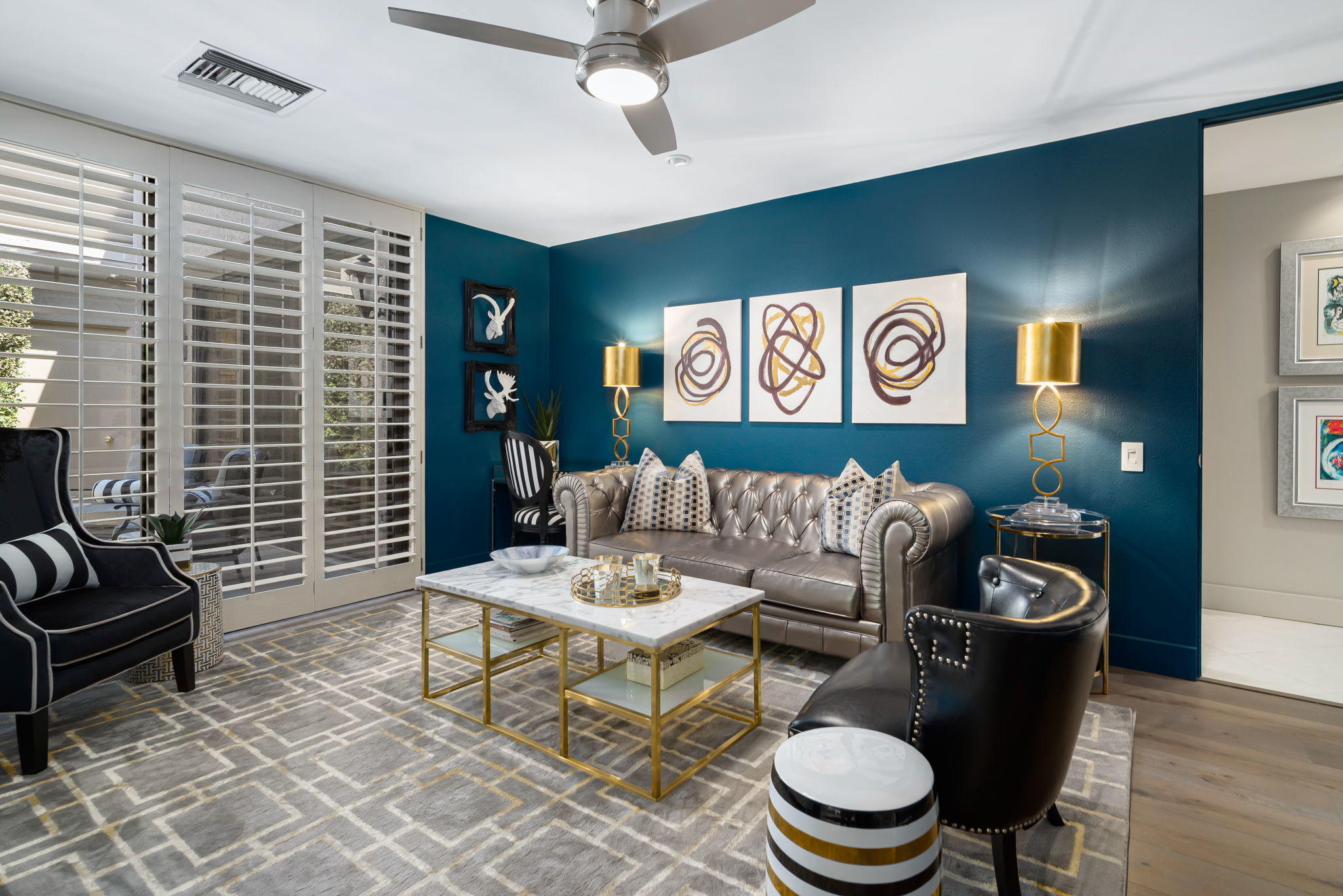 Undisclosed Address Rancho Mirage, CA 92270 - Photo 12 of 52 a living room with furniture and a large window