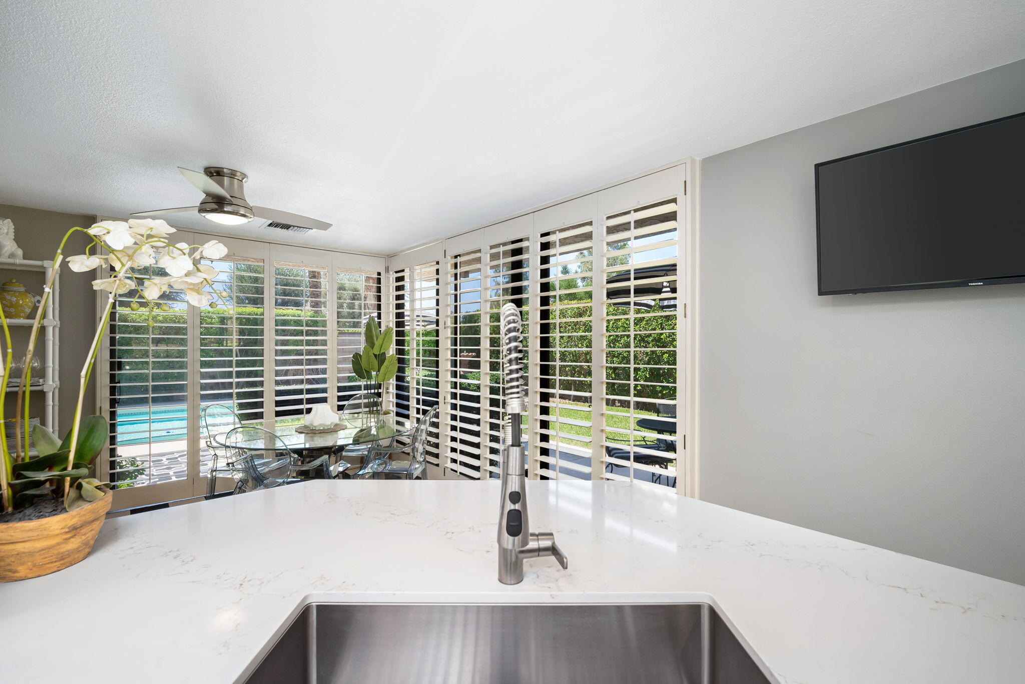 Undisclosed Address Rancho Mirage, CA 92270 - Photo 25 of 52 a view of a living room and a window