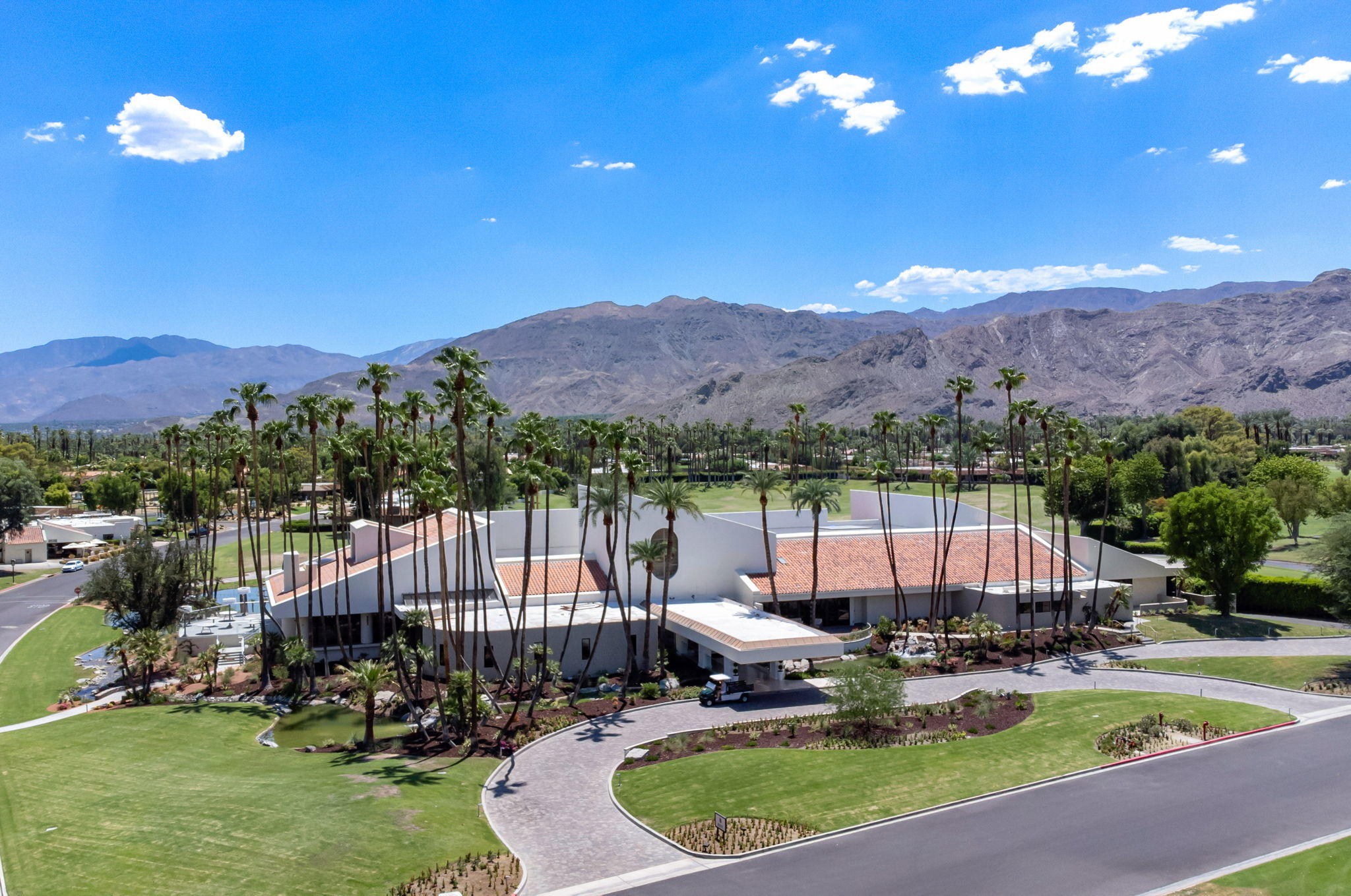 Undisclosed Address Rancho Mirage, CA 92270 - Photo 46 of 52 a view of a patio with a mountain