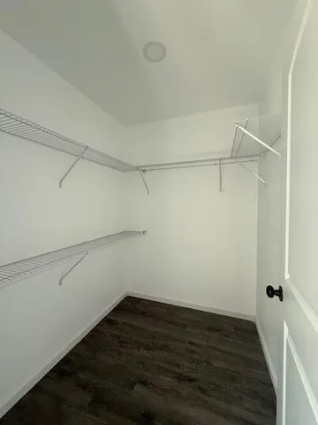 a view of a room with empty racks
