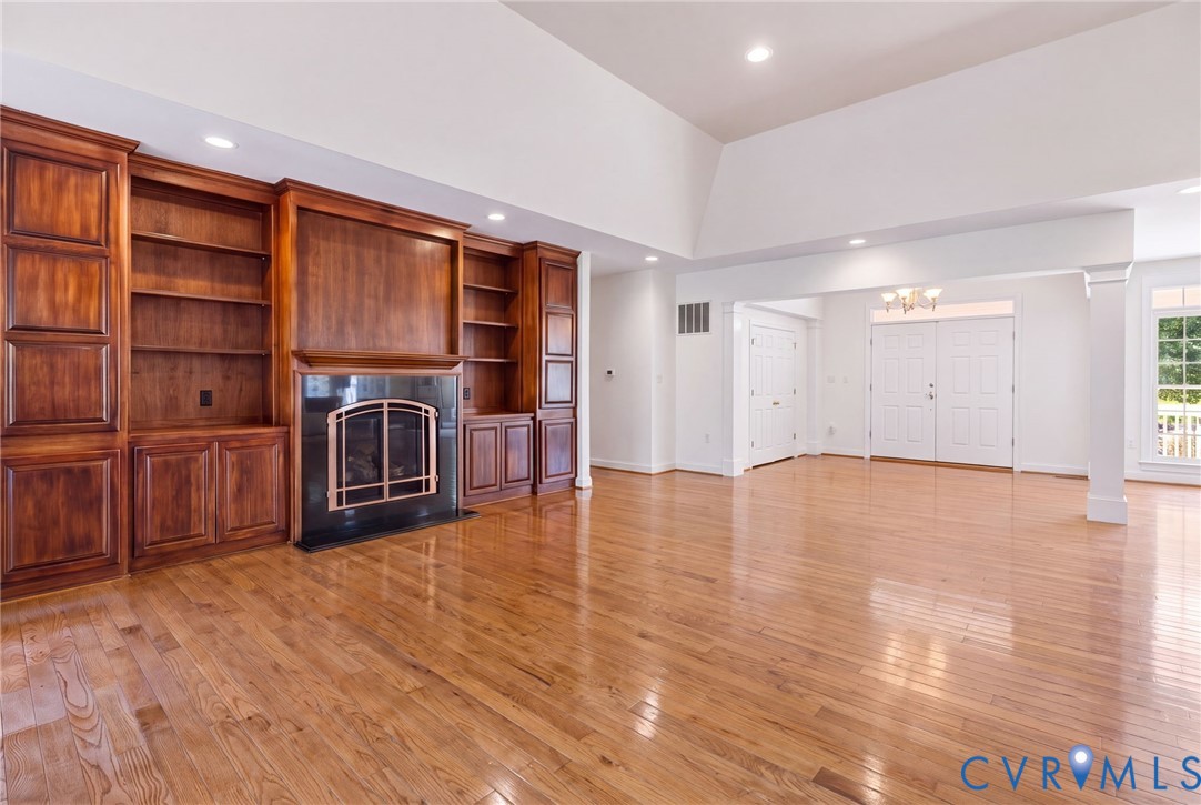 2365 State Rte 635 Midlothian, VA 23113 - Photo 55 of 64 Built-in custom wood cabinetry, fireplace with dar