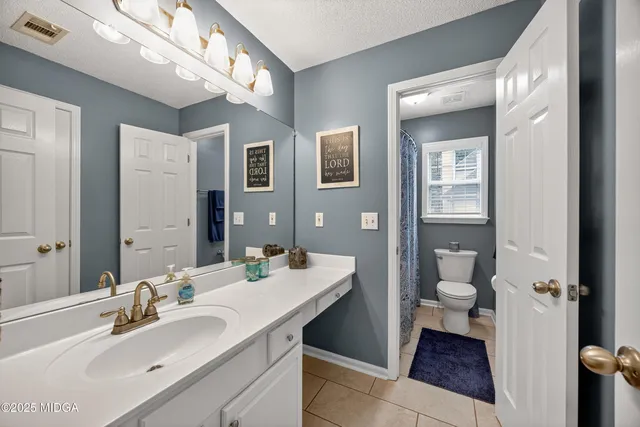 a view of a bench in the garden