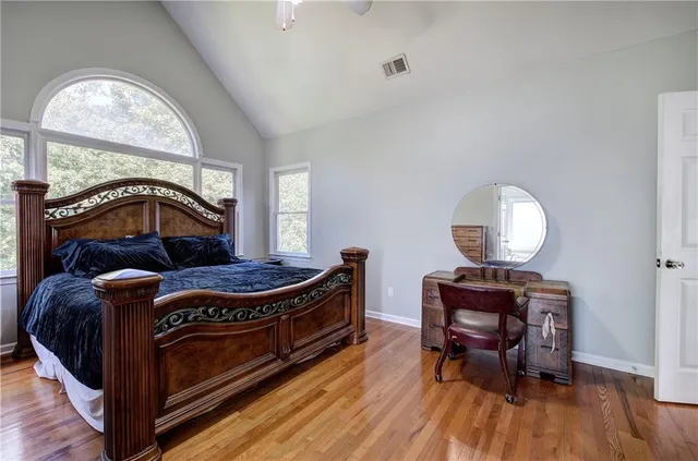 a view of a hallway view with staircase