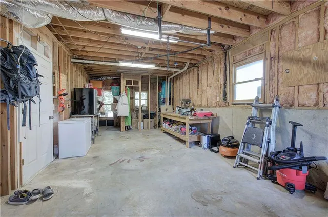 a house with trees in the background