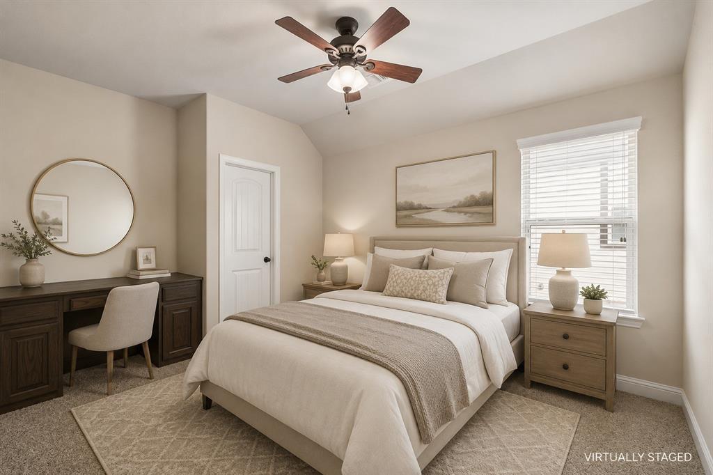 1014 Dunhill Lane Forney, TX 75126 - Photo 21 of 38 This bedroom #2 has a built in desk and walk in closet.