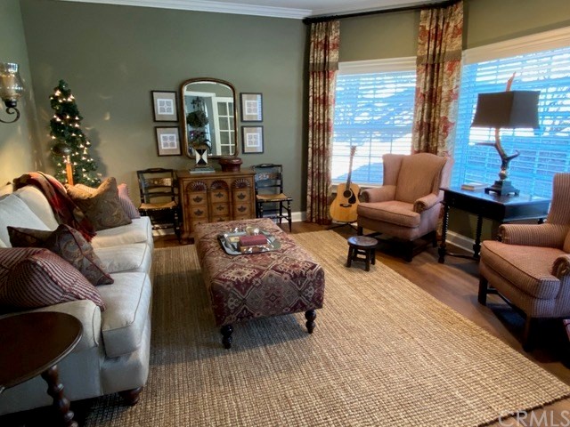 1010 Black Oaks Drive Lake Arrowhead, CA 92352 - Photo 11 of 52 a living room with furniture and a large window