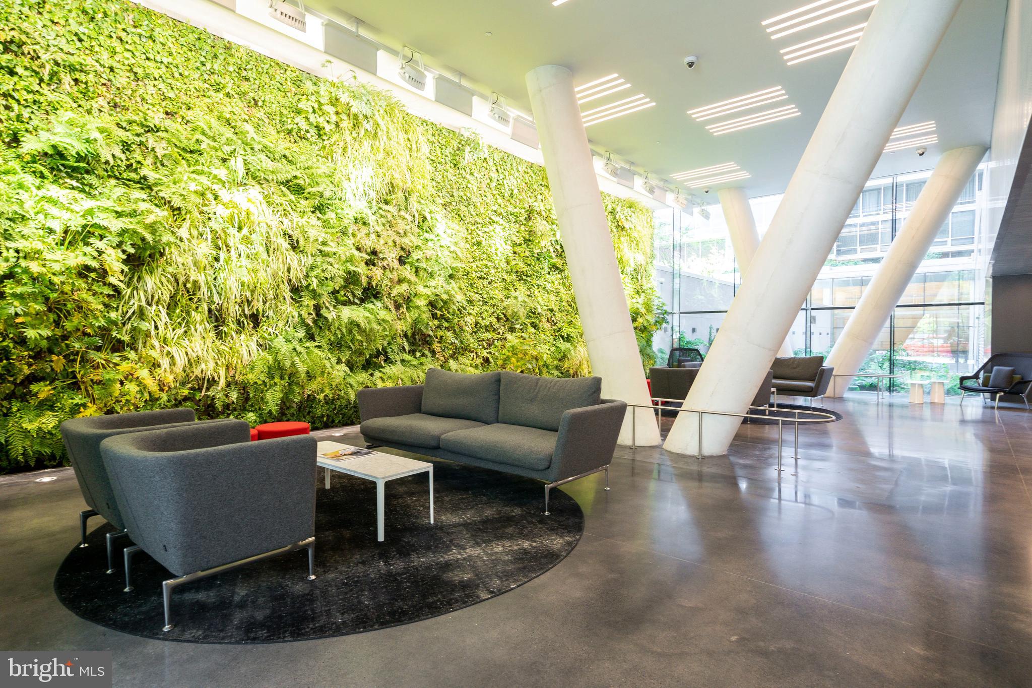 1111 24th Street Northwest, Unit 58 Washington, DC 20037 - Photo 2 of 15 Living wall in lobby