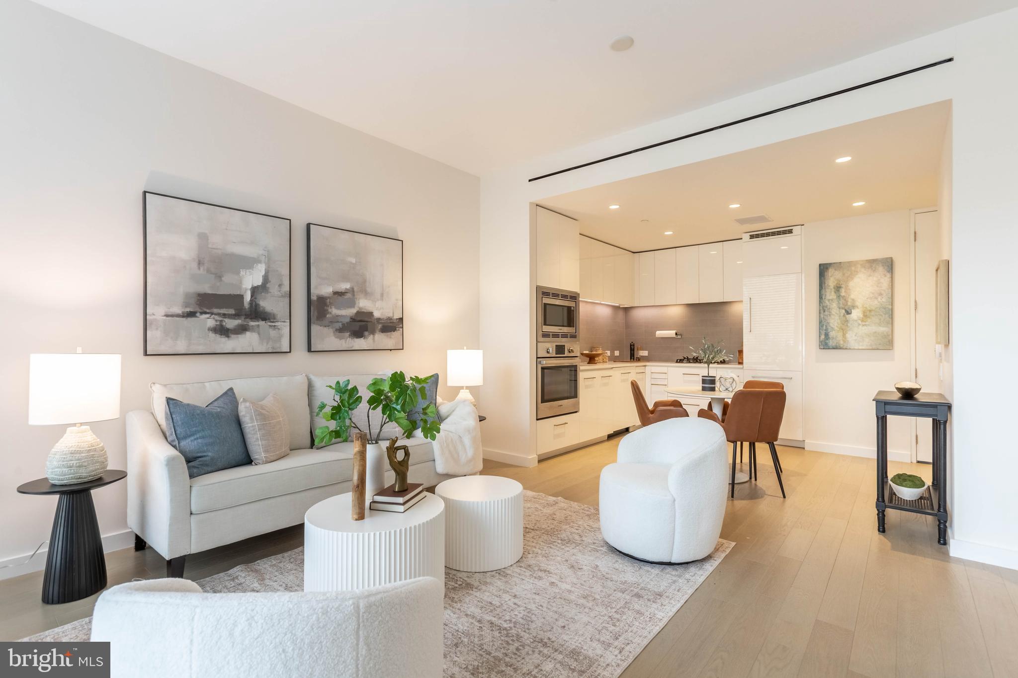 1111 24th Street Northwest, Unit 58 Washington, DC 20037 - Photo 4 of 15 Living area view into kitchen