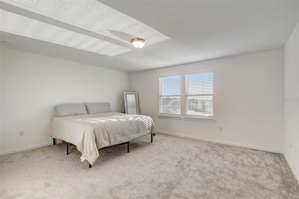 12918 Brookside Moss Drive Riverview, FL 33579 - Photo 21 of 43 a spacious bedroom with a bed and a window