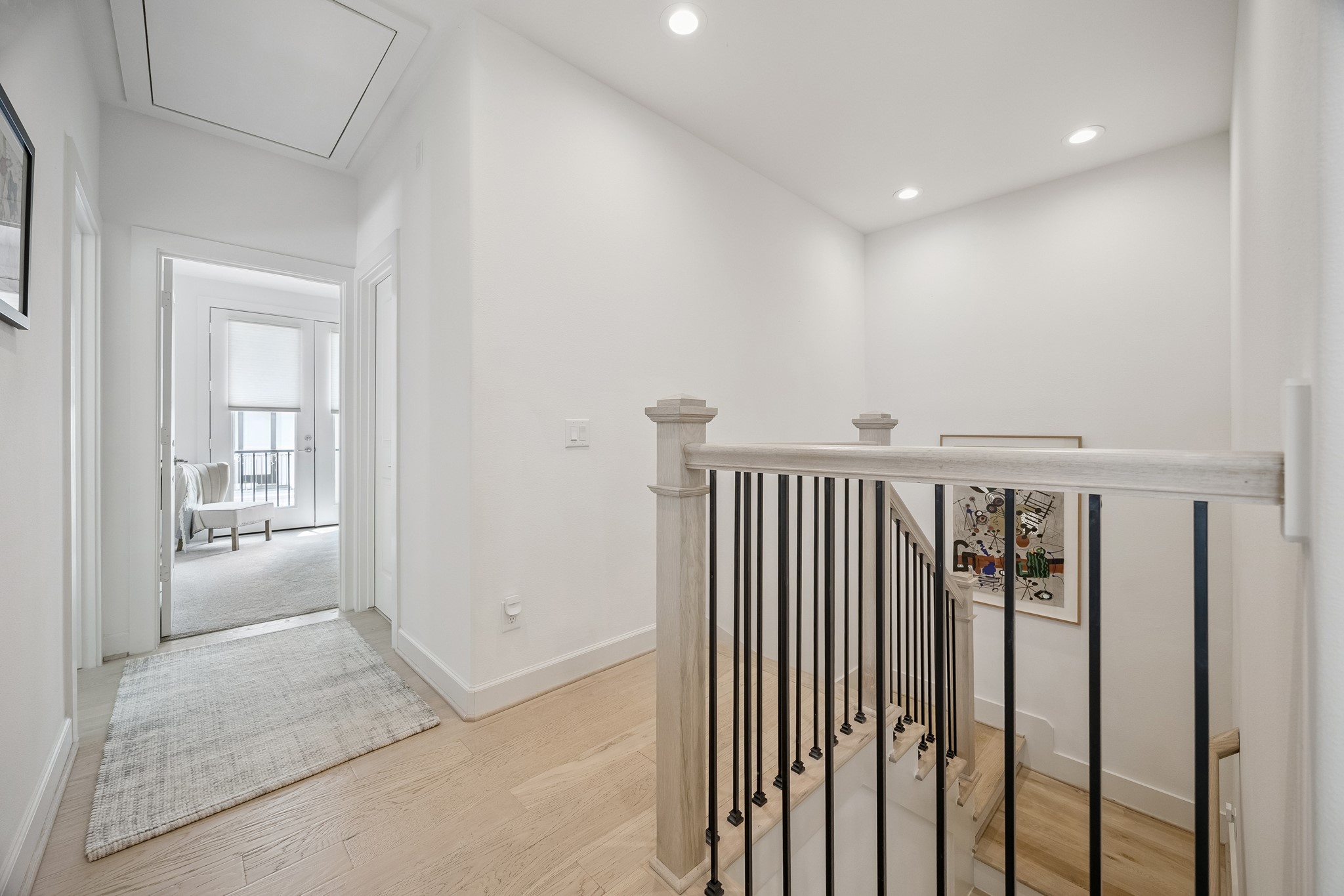 1747 Ojeman Point Lane Houston, TX 77055 - Photo 12 of 24 To the right of the staircase are the two secondary bedrooms.