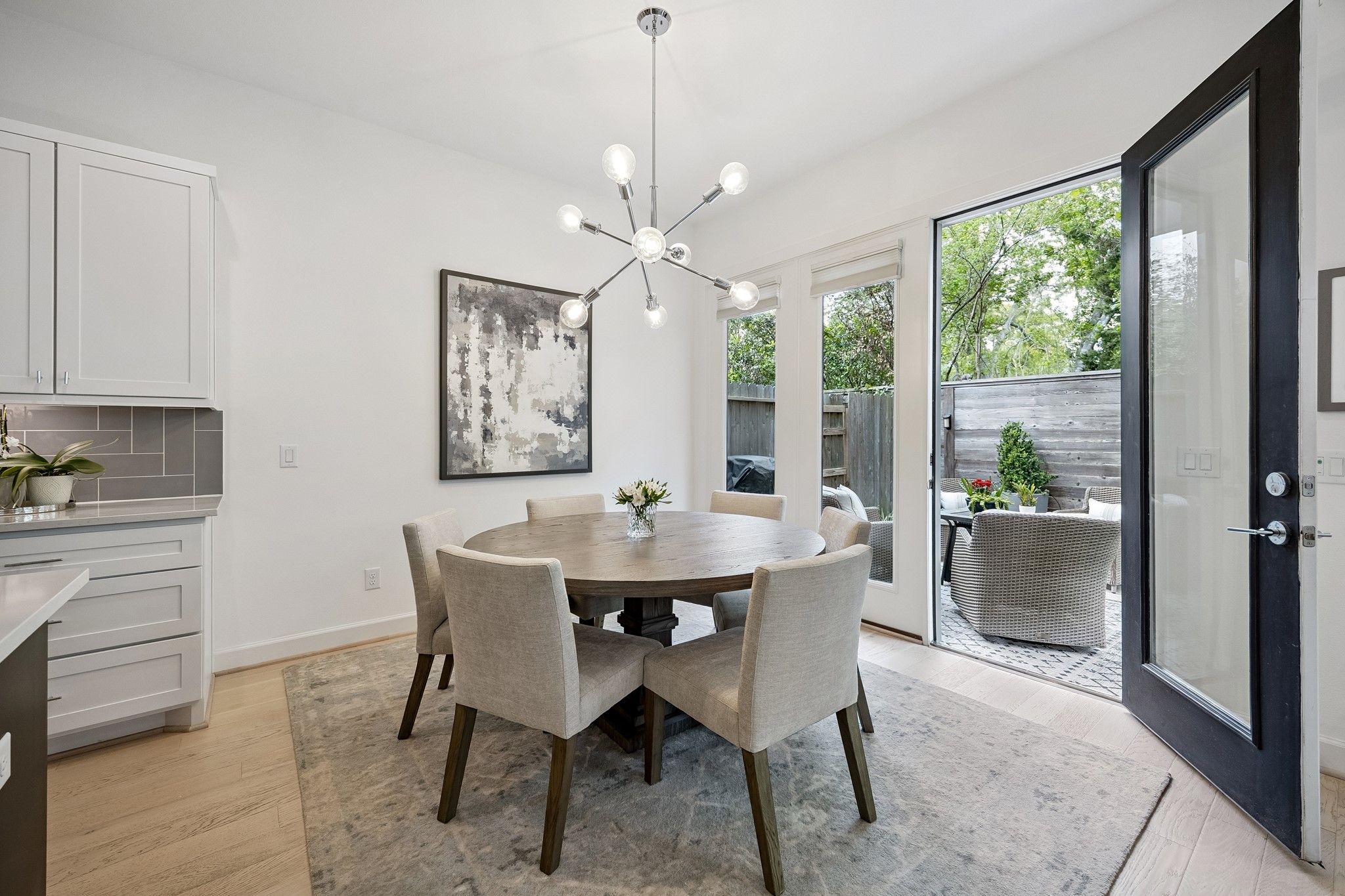 1747 Ojeman Point Lane Houston, TX 77055 - Photo 10 of 24 Dimmable lighting was installed to make the space as bright or as cozy as you’d like.