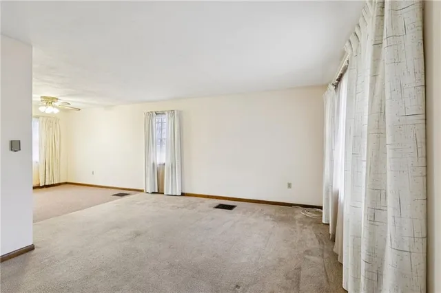 a view of an empty room