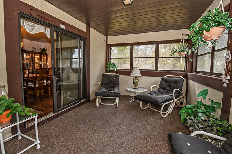 507 Myoma Road Mars, PA 16046 - Photo 8 of 25 One of the 2 Sunrooms, this Covered Sunporch is convenient and private, perfect for entertaining or solitude!