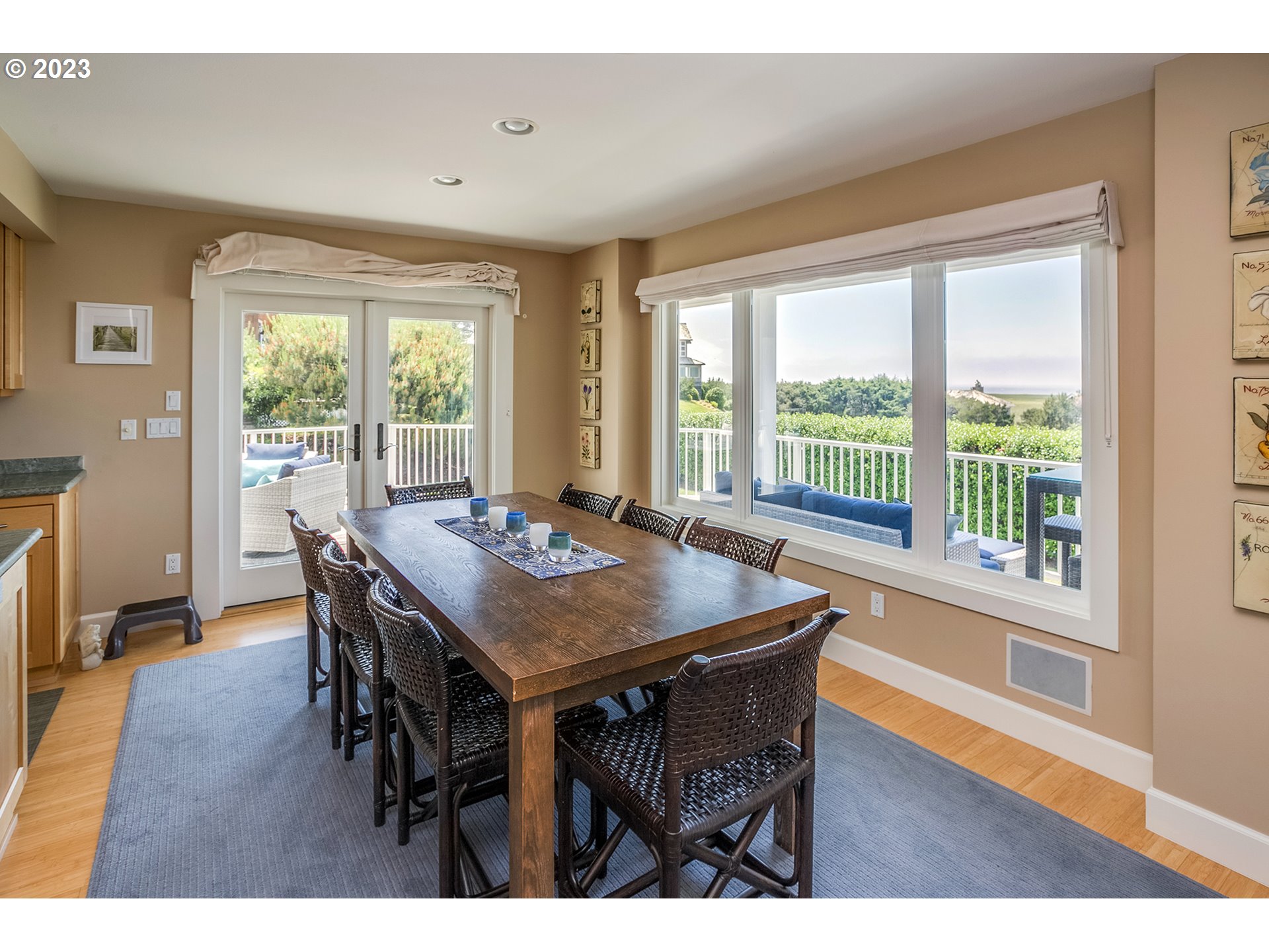 4710 High Ridge Road Gearhart, OR 97138 - Photo 10 of 44 a view of a dining room with furniture window and outside view