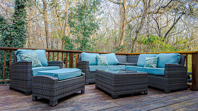 9135 Parlor Drive Ladson, SC 29456 - Photo 25 of 34 Deck back woods