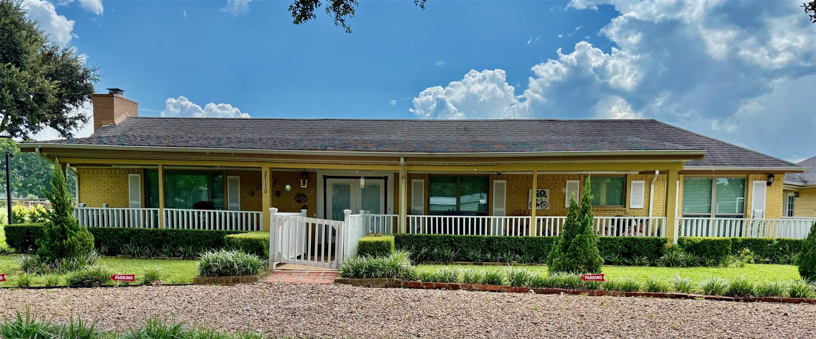 37110 Donigan Road Brookshire, TX 77423 - Photo 19 of 43 a view of a house with a small yard and plants