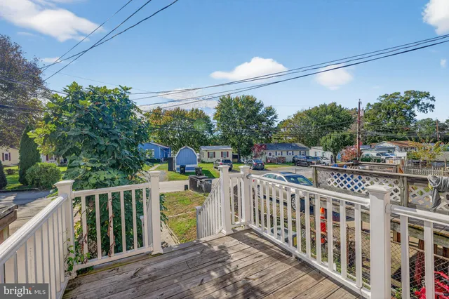a view of city from a balcony