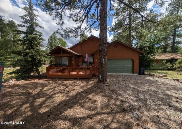 a small house in middle of the forest