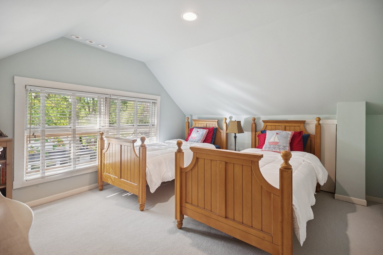 228 Poplar Street Winnetka, IL 60093 - Photo 19 of 34 a bedroom with baby bed and a large window