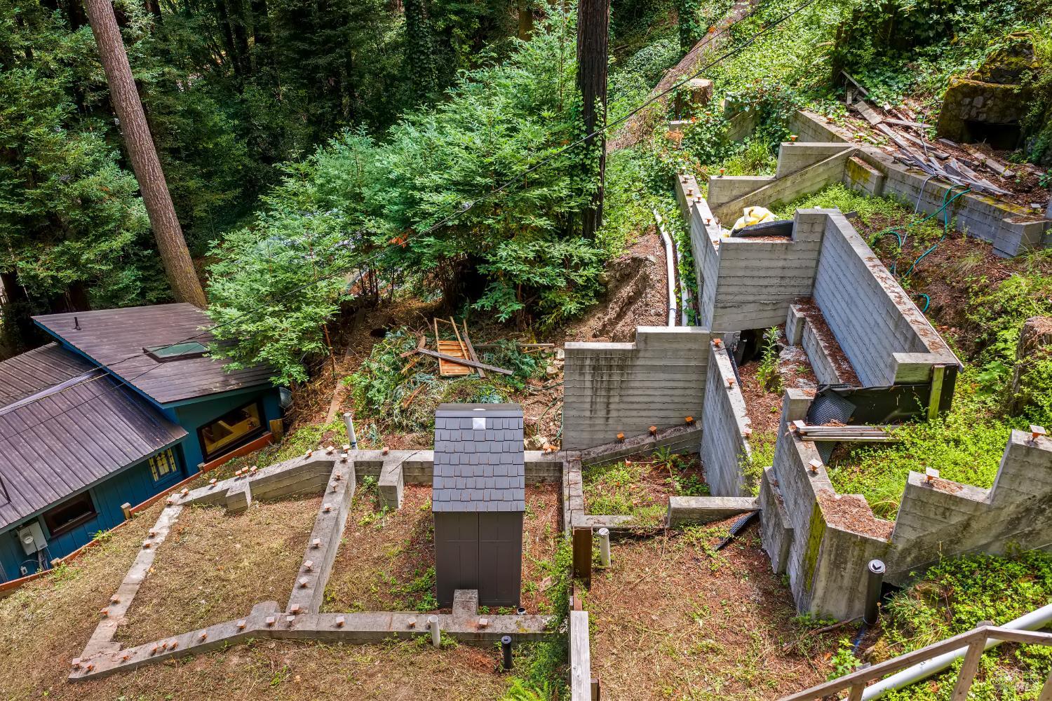 18475 Old Monte Rio Road Guerneville, CA 95446 - Photo 32 of 64 Foundation for the 3 bedroom, 2 bath house