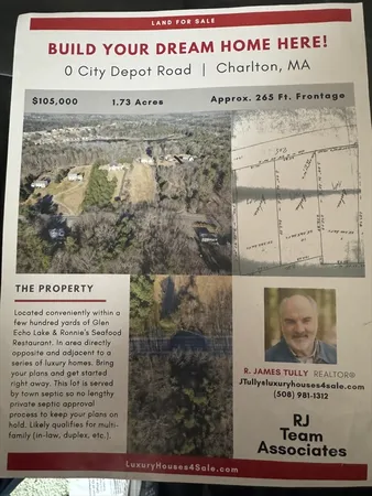 $129,900 | 0 City Depot Road, Charlton, MA 01507