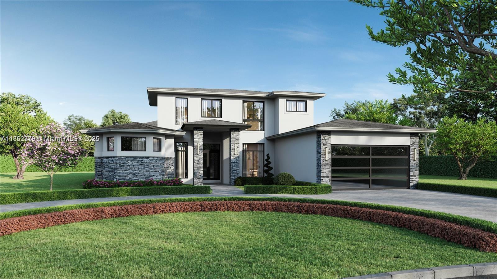 15141 Southwest 25th Street Fort Lauderdale, FL 33326 - Photo 1 of 9 a front view of a house with a yard