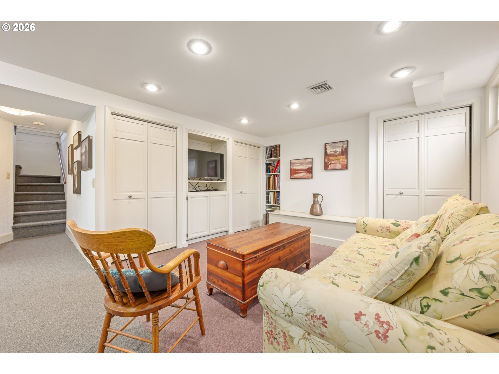 2223 Olive Street Eugene, OR 97405 - Photo 29 of 44 a bedroom with furniture and a wooden floor