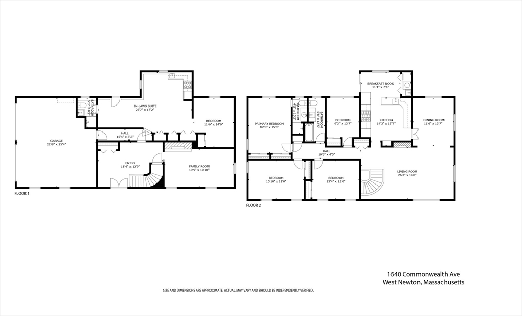 1640 Commonwealth Avenue Newton, MA 02465 - Photo 27 of 27 a picture of floor plan