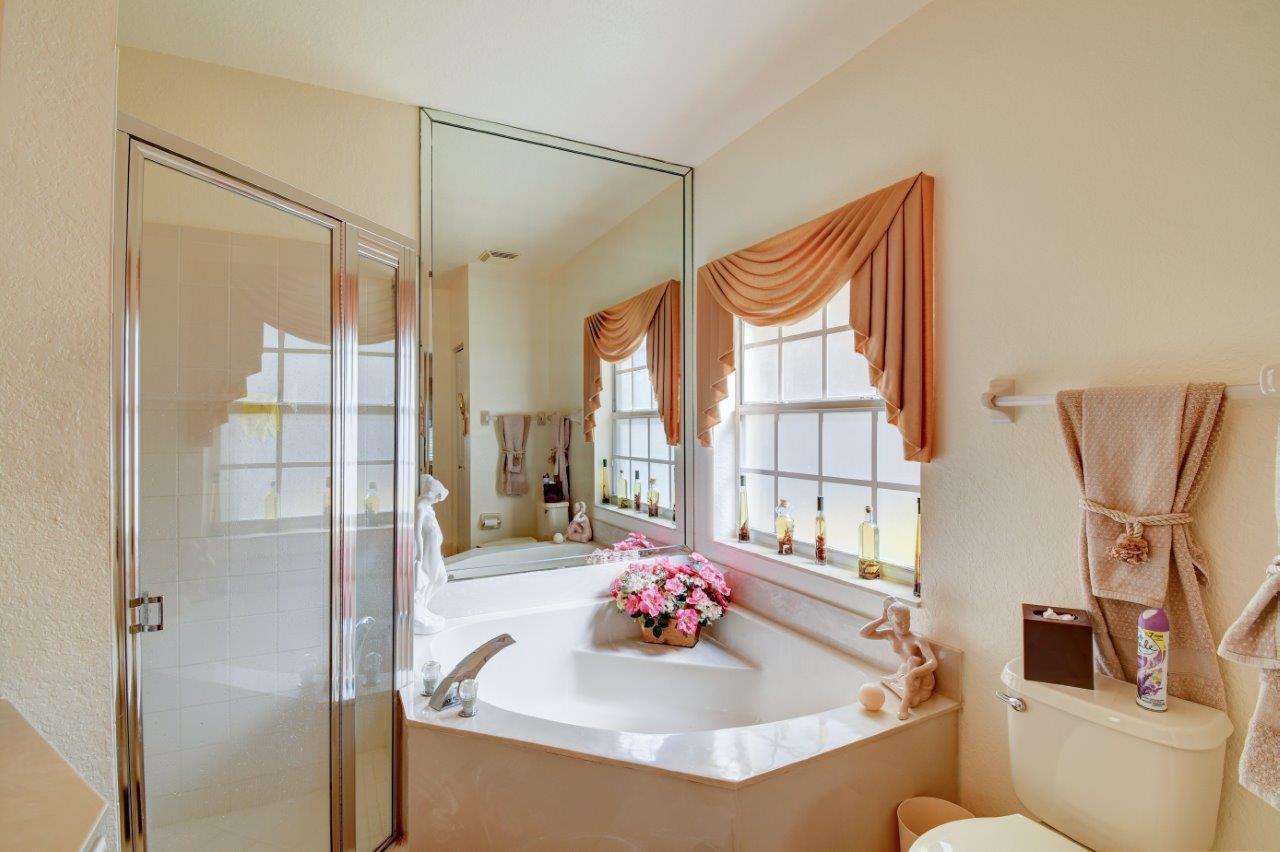 6104 Caladium Road Delray Beach, FL 33484 - Photo 19 of 43 a bathroom with a sink toilet and shower