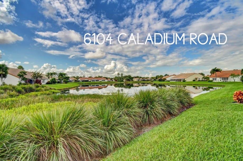 6104 Caladium Road Delray Beach, FL 33484 - Photo 2 of 43 a view of a water with an entrance to house