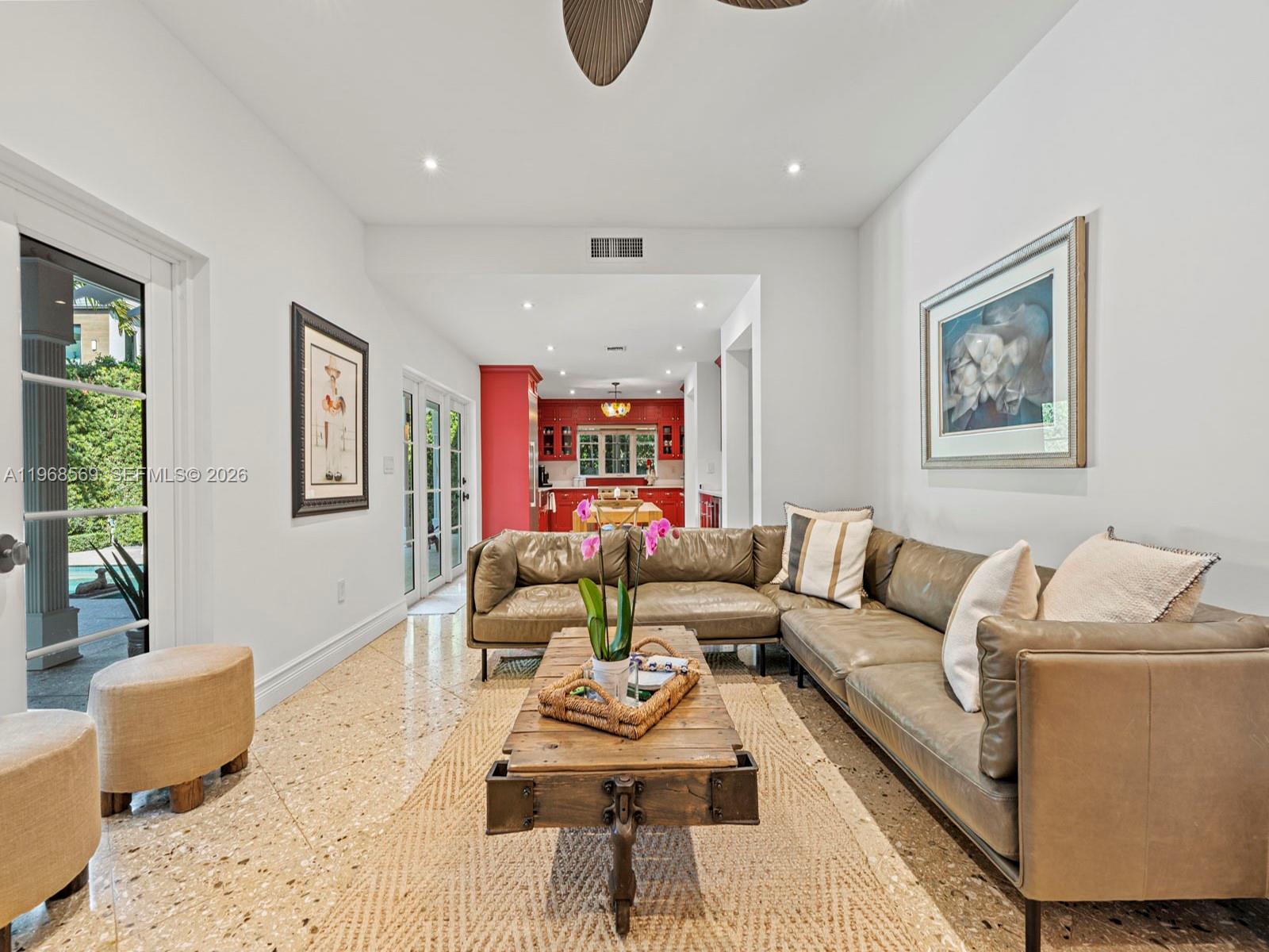 7218 Southwest 54th Court Miami, FL 33143 - Photo 17 of 47 a living room with furniture and a couch