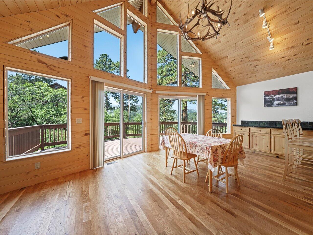 55 Valley View Road Ridgway, CO 81432 - Photo 12 of 39 a dining room with furniture wooden floor and a rug