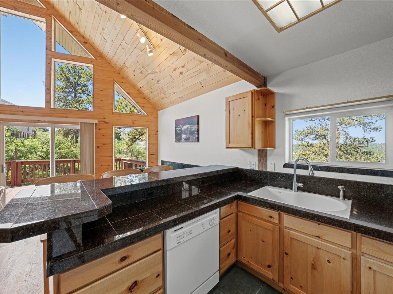 55 Valley View Road Ridgway, CO 81432 - Photo 15 of 39 a kitchen with a sink and large window