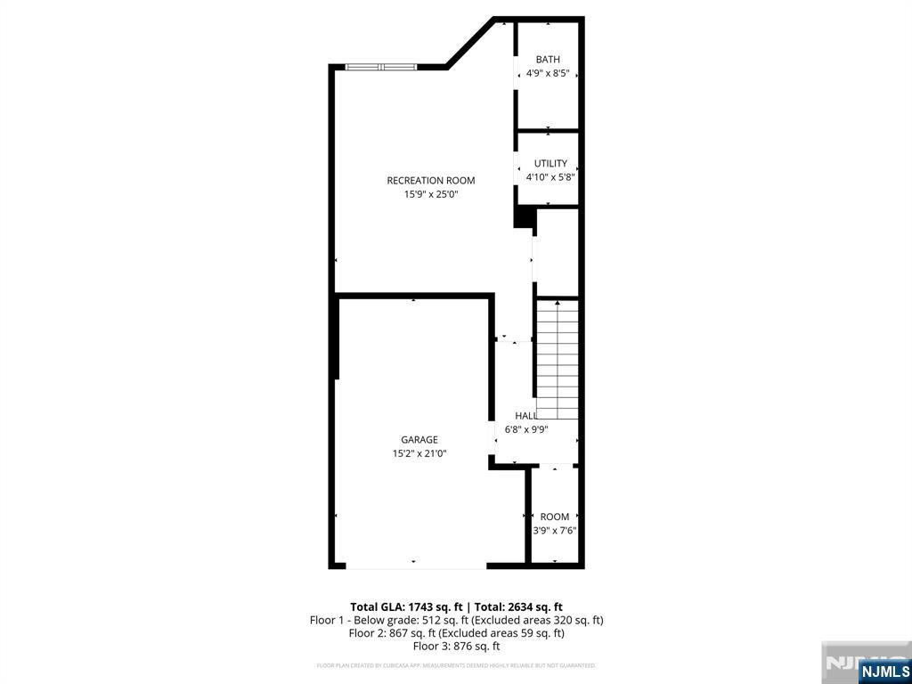 75 West Columbia Avenue, Unit 2 Palisades Park, NJ 07650 - Photo 24 of 27 a picture of a floor plan